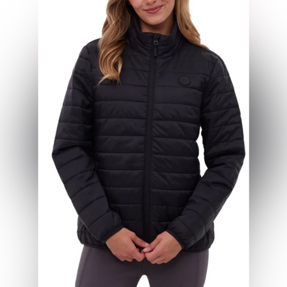 Bench Women's Black Quilted Packable Jacket NWT